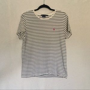 RL Polo Striped Logo Tee